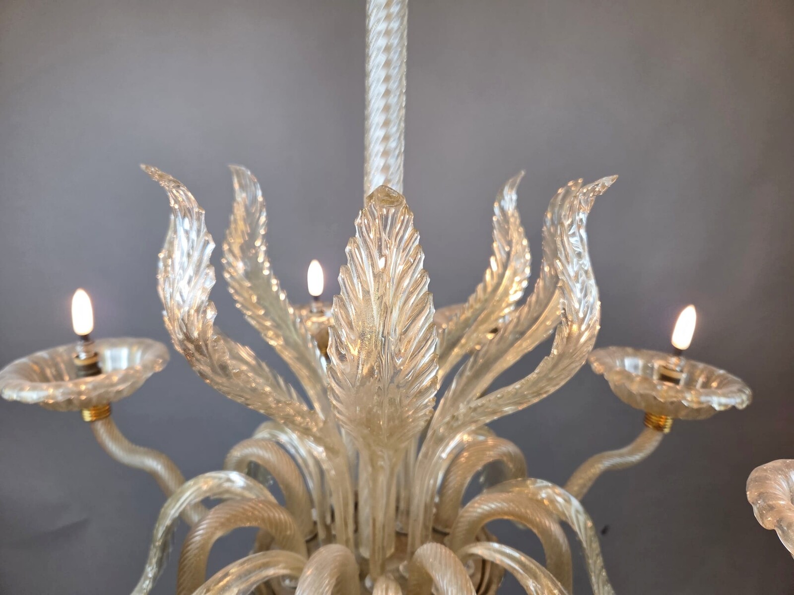 Murano chandelier with 8 lights
