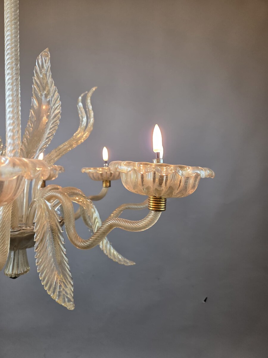 Murano chandelier with 8 lights
