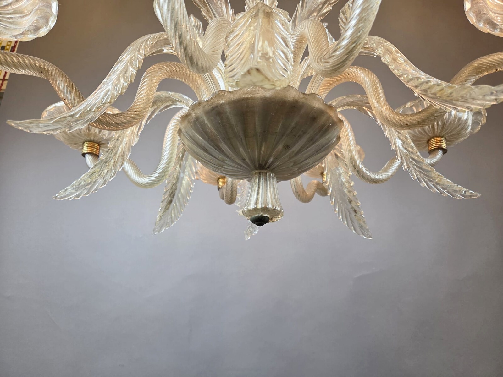Murano chandelier with 8 lights