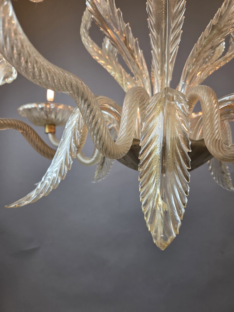 Murano chandelier with 8 lights