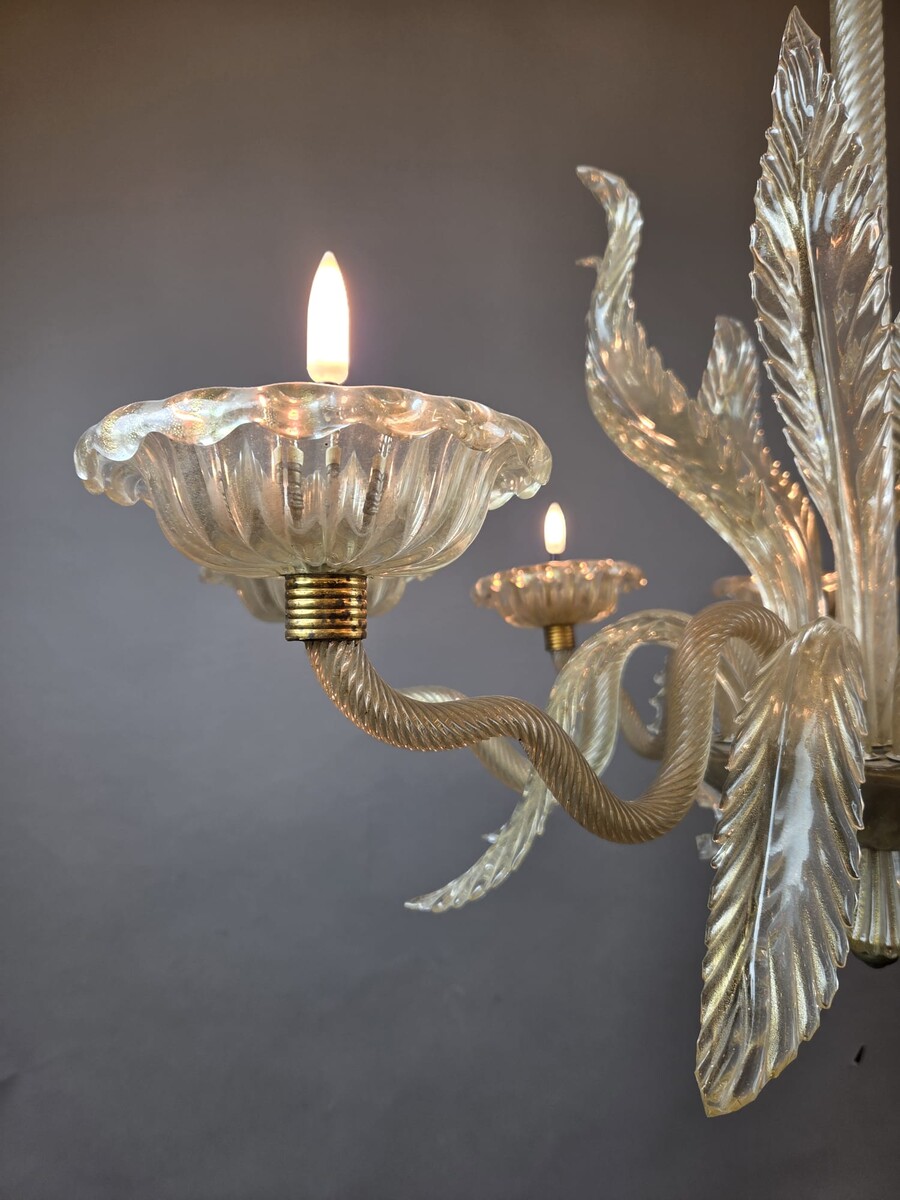 Murano chandelier with 8 lights