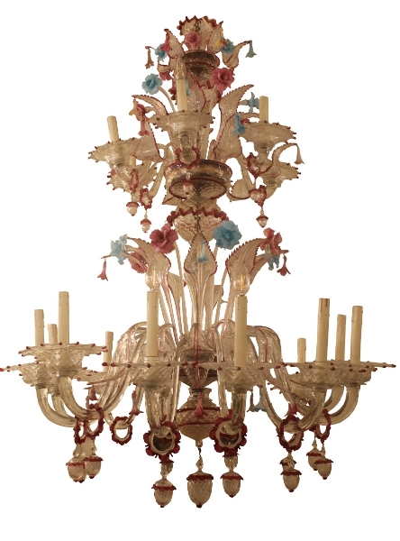 Murano flowery chandelier