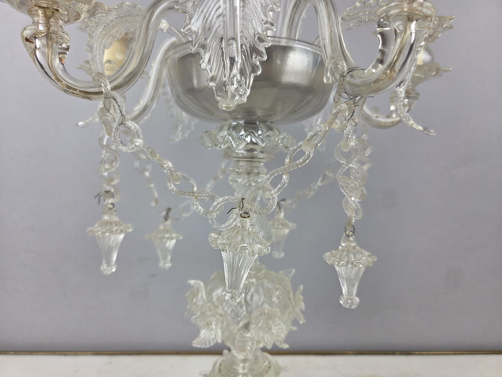 Murano glass girandole, 20th
