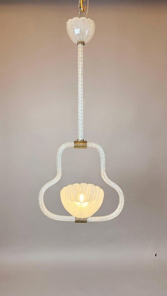 Murano glass pendant light, Barovier, circa 1940