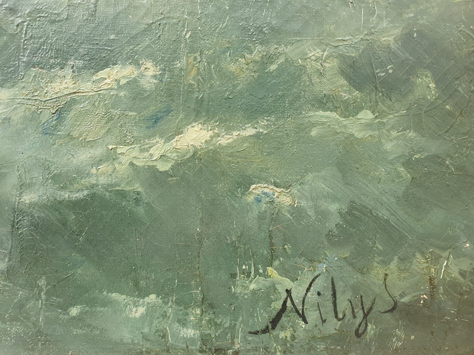 Nilys, Belgian school 19th, Oil on canvas 