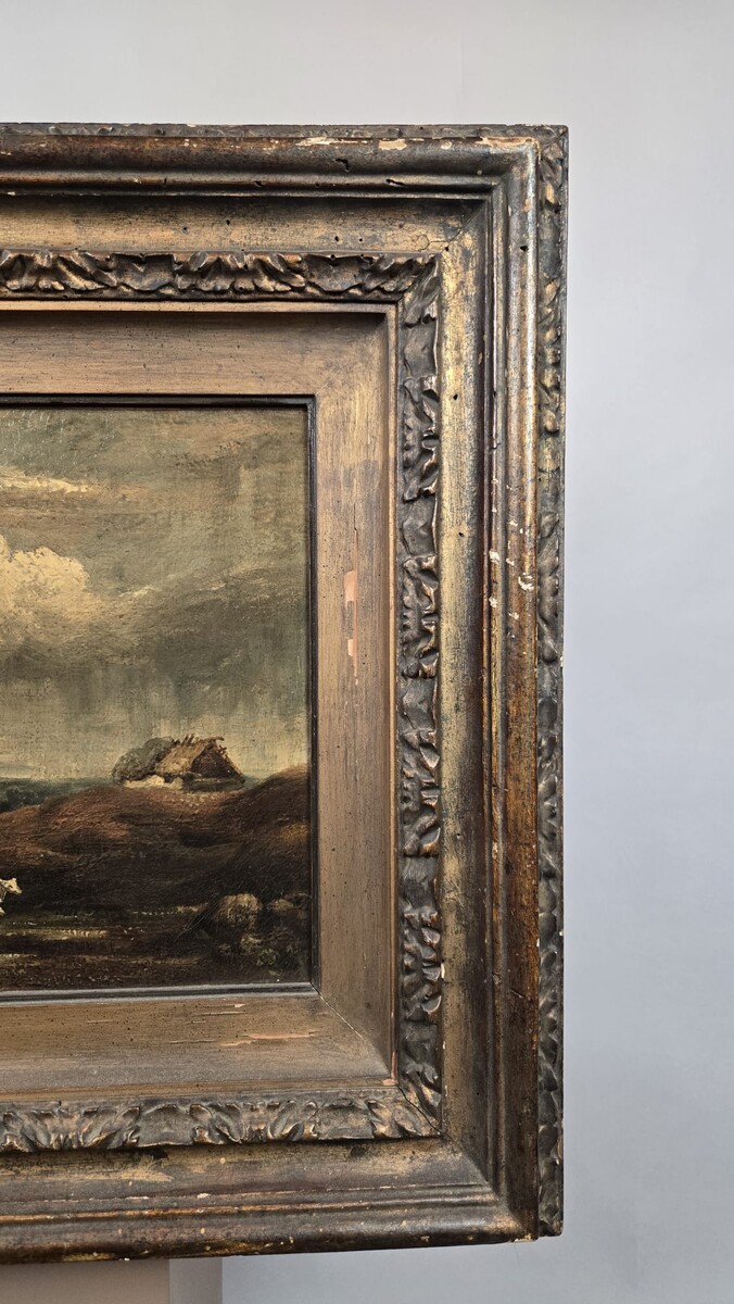 Oil on canvas, Pastoral Landscape, attributed to John Constable, 19th century