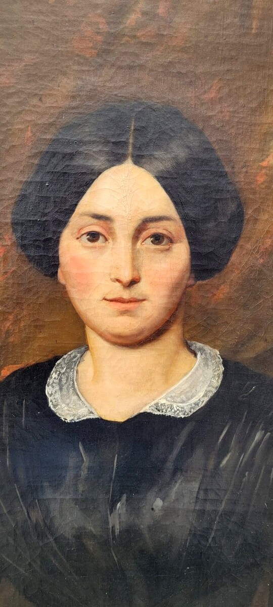 Oil on canvas - portrait - 19th century