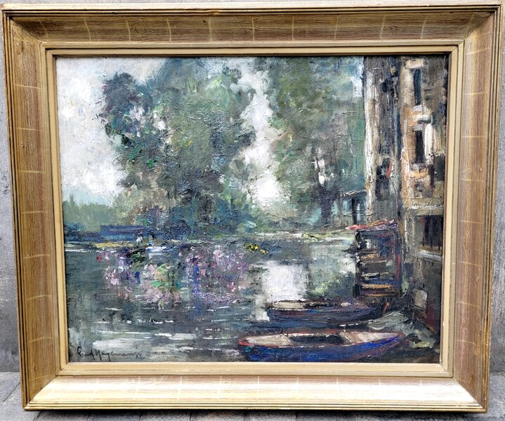 Oil On Canvas Signed Paul Hagemans