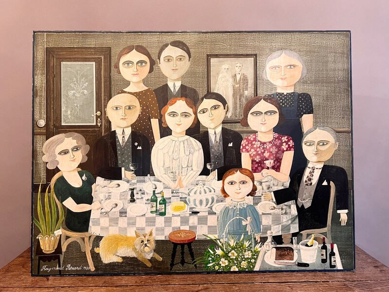 Oil on panel 