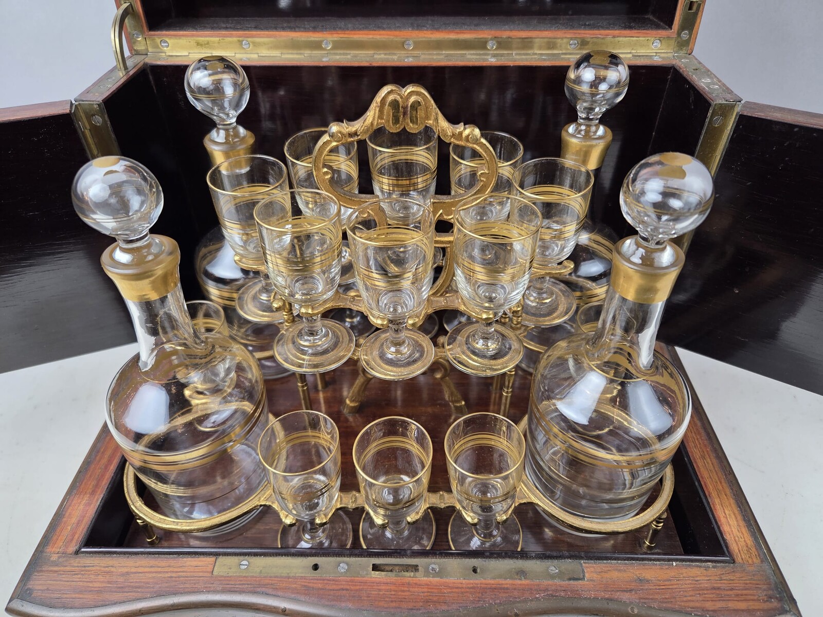 Original and complete Napoleon III period liquor cabinet.