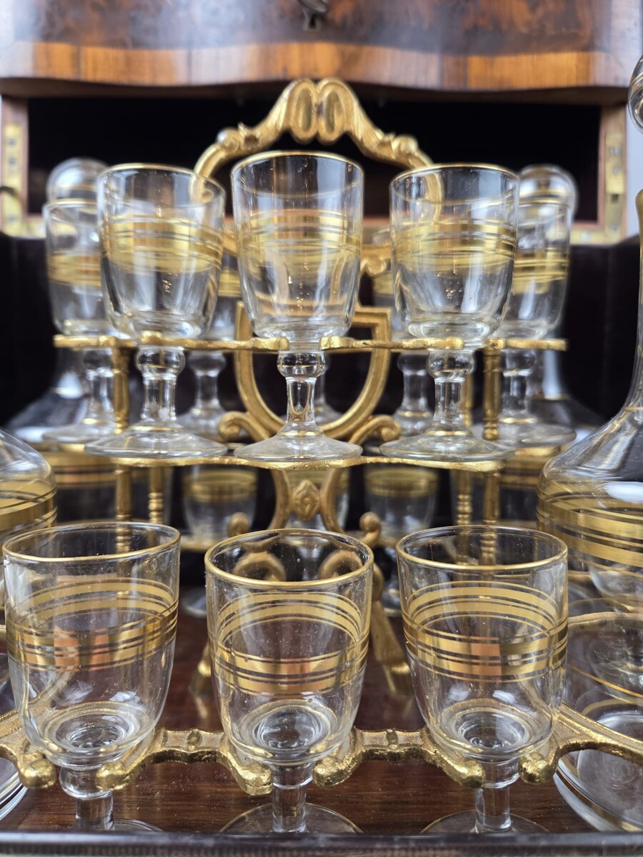 Original and complete Napoleon III period liquor cabinet.