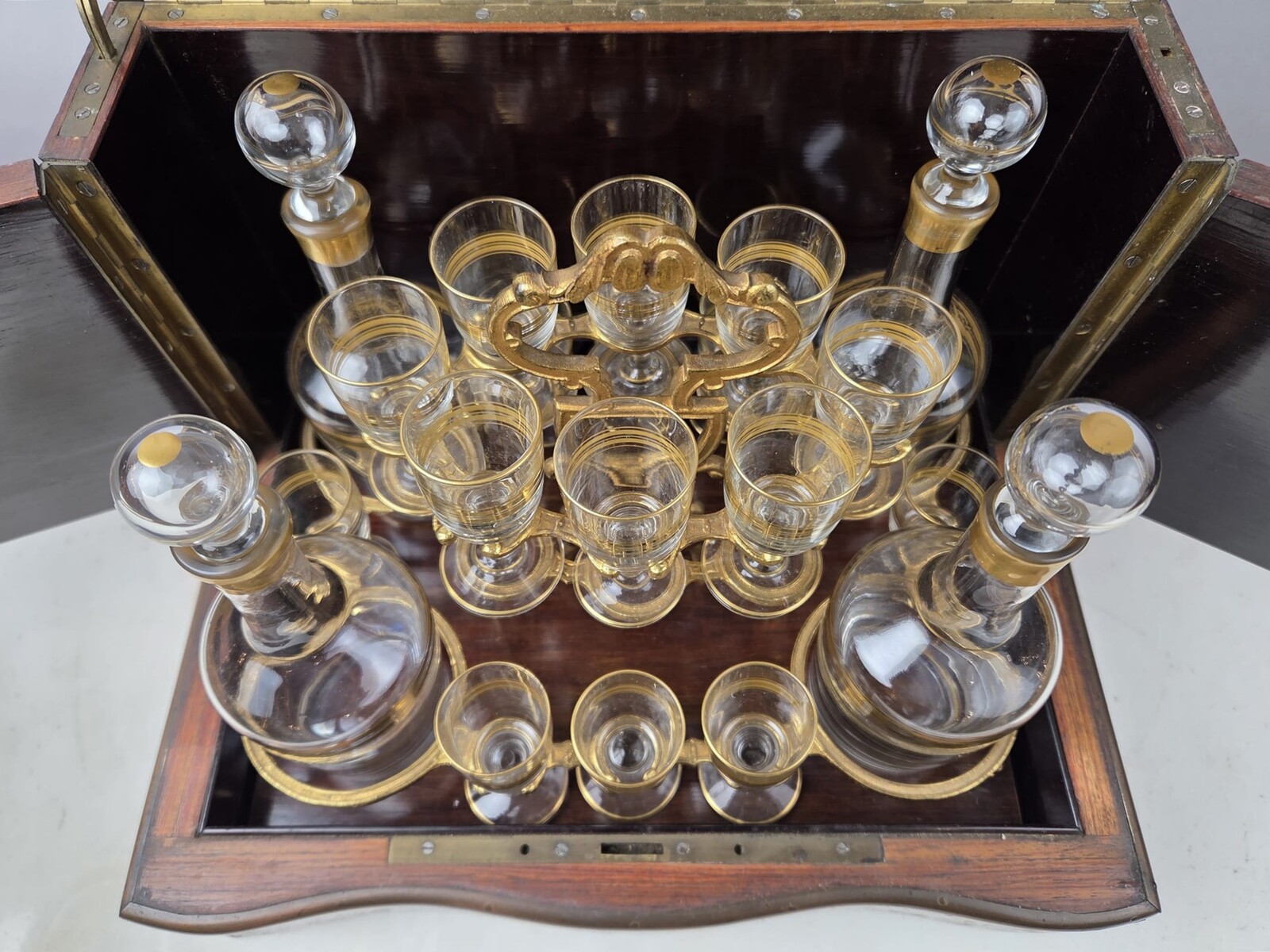 Original and complete Napoleon III period liquor cabinet.