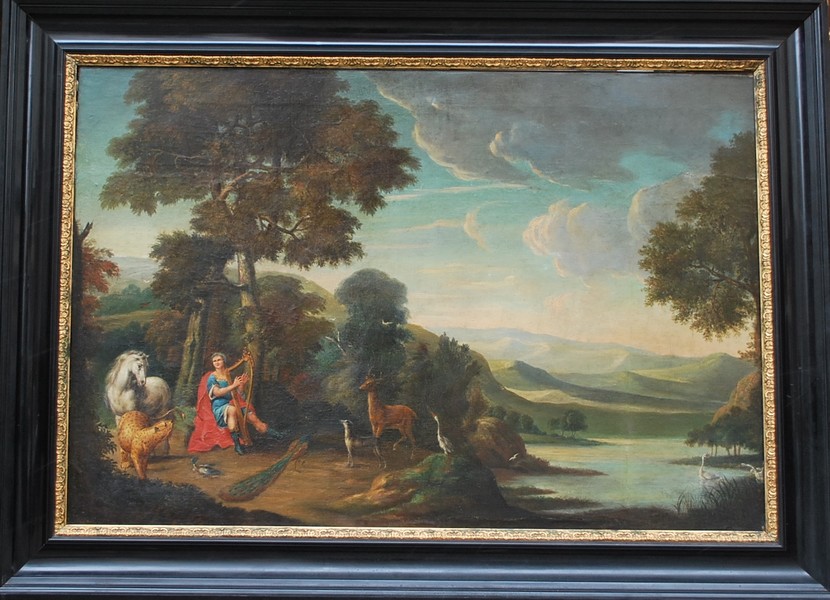 Orpheus charming the animals