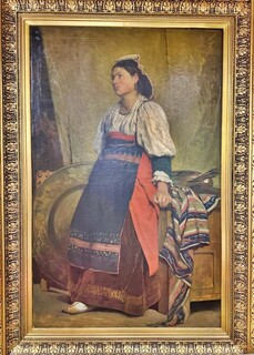 ortrait of a gypsy by Emile Delpéré