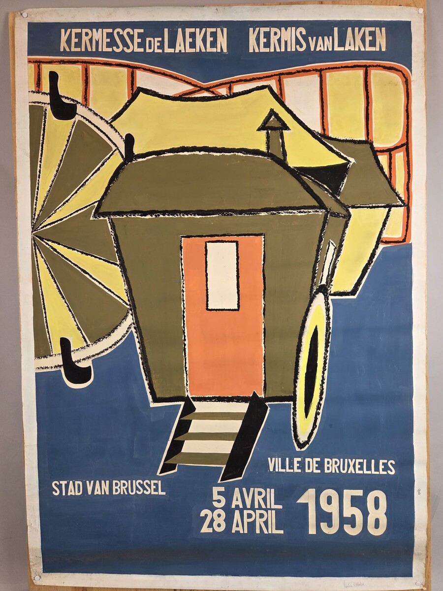 Painted preparatory posters, price per piece
