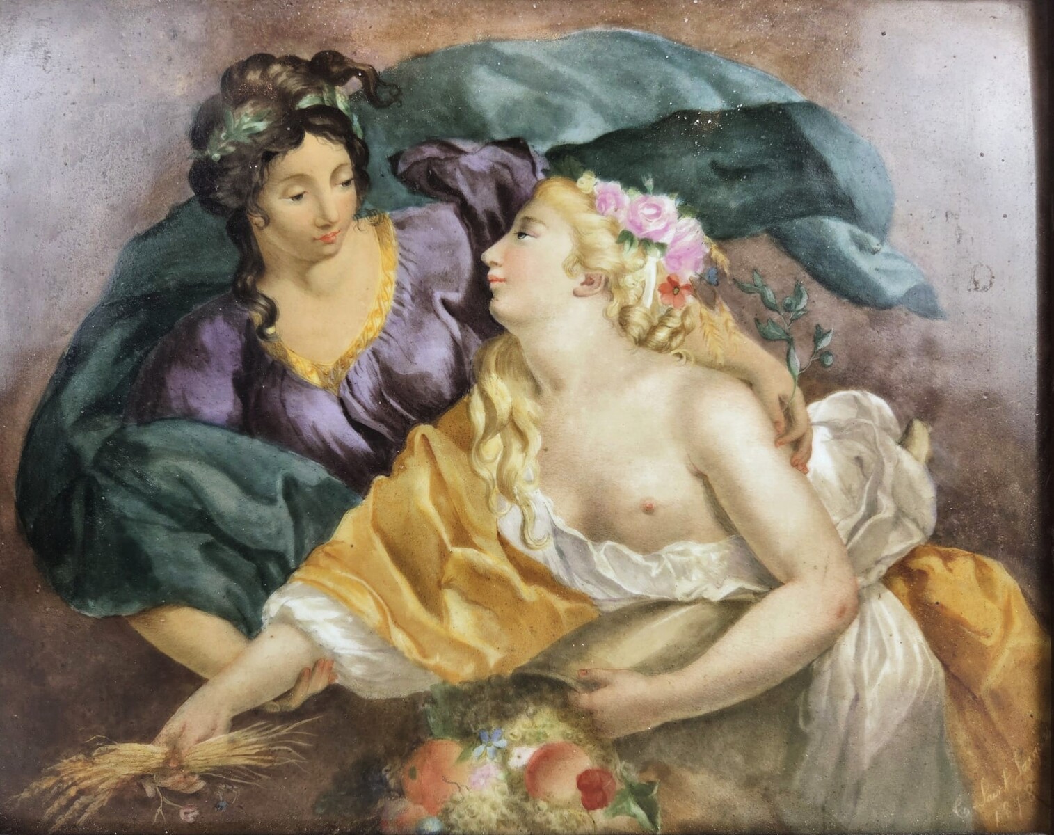 Painting on Limoges porcelain, 19th century