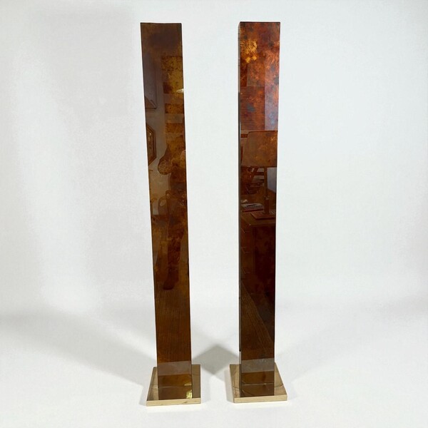 Pair of 1970s-80s halogen floor lamps by Relco