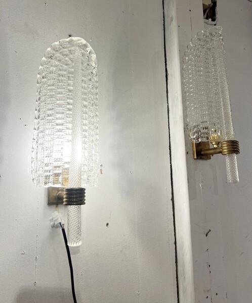 Pair of André Arbus sconces, Maison Véronèse, circa 1940