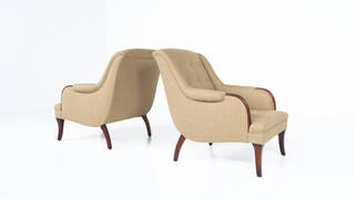Pair of armchairs, circa 1920