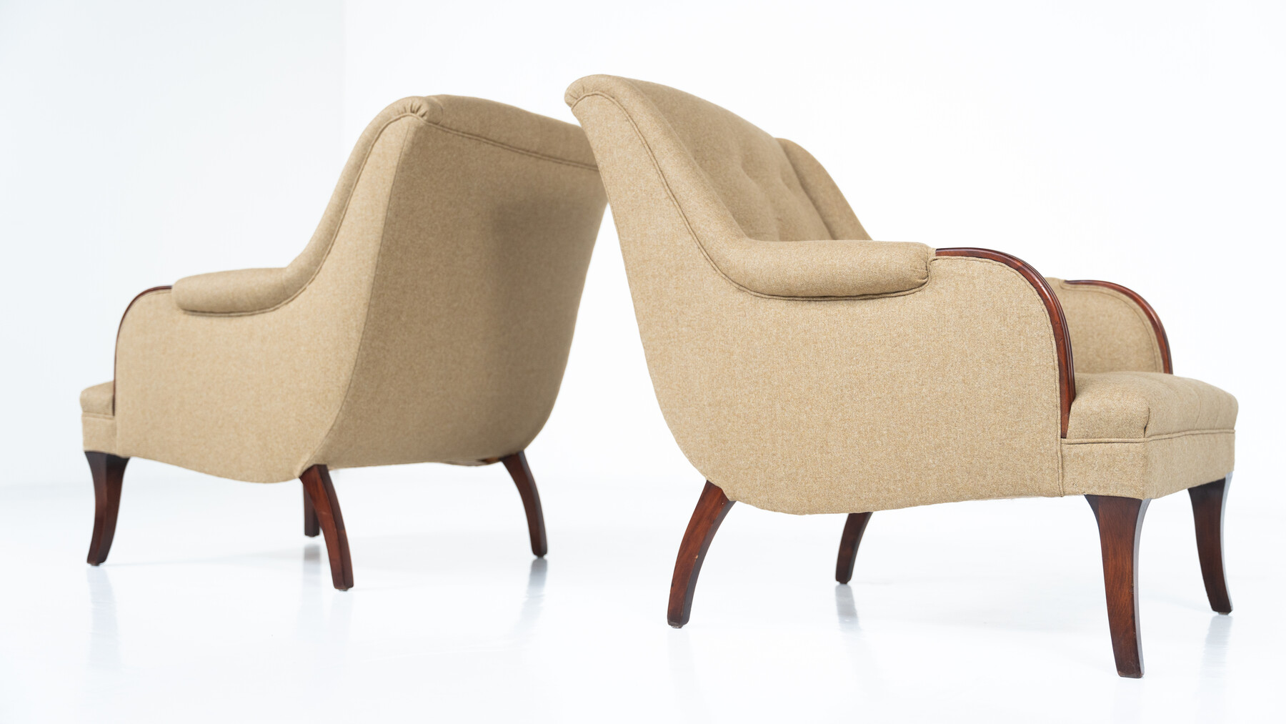 Pair of armchairs, circa 1920