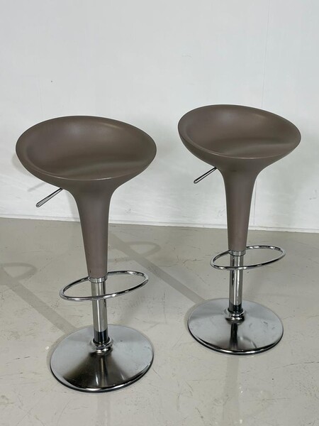Pair of designer stools by Stefano Giovannoni bambo model