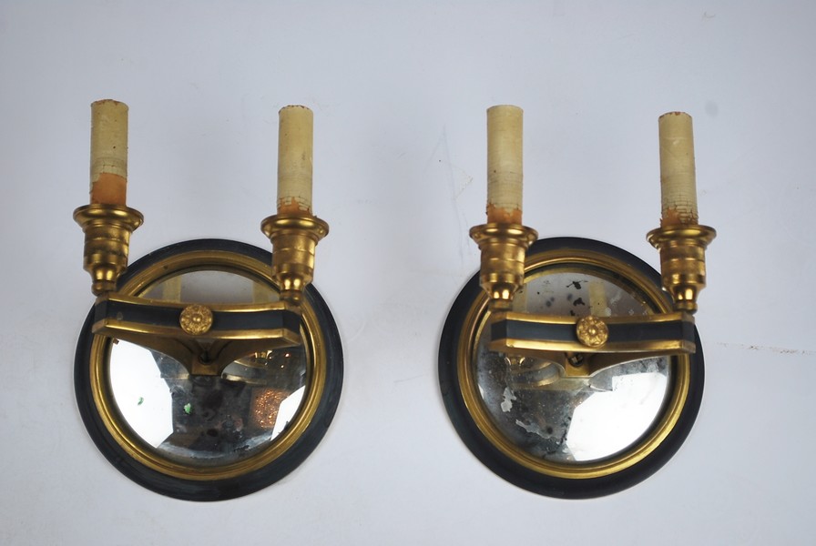 Pair of Directoire style wall lights