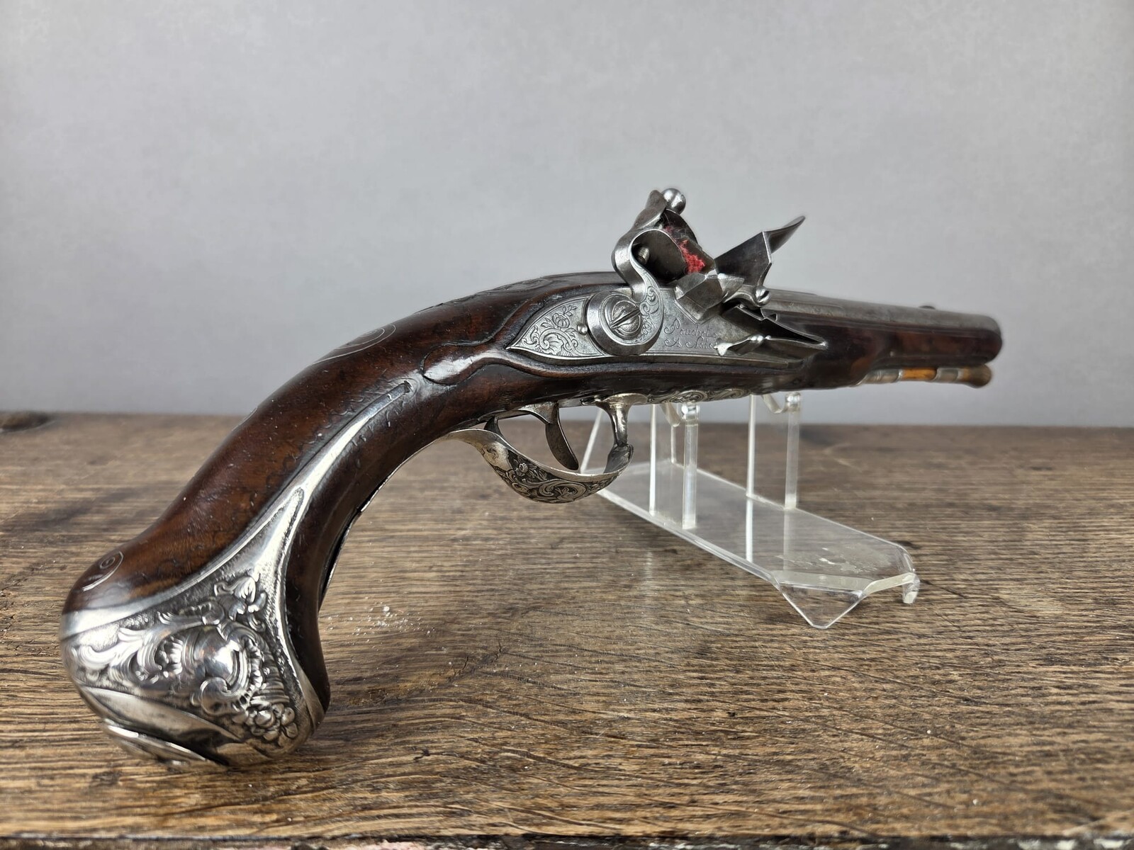 Pair of flintlock pistols circa 1750