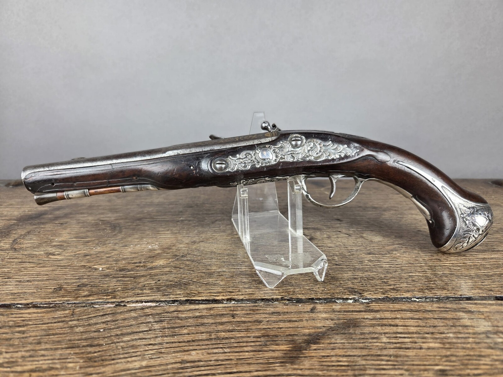Pair of flintlock pistols circa 1750