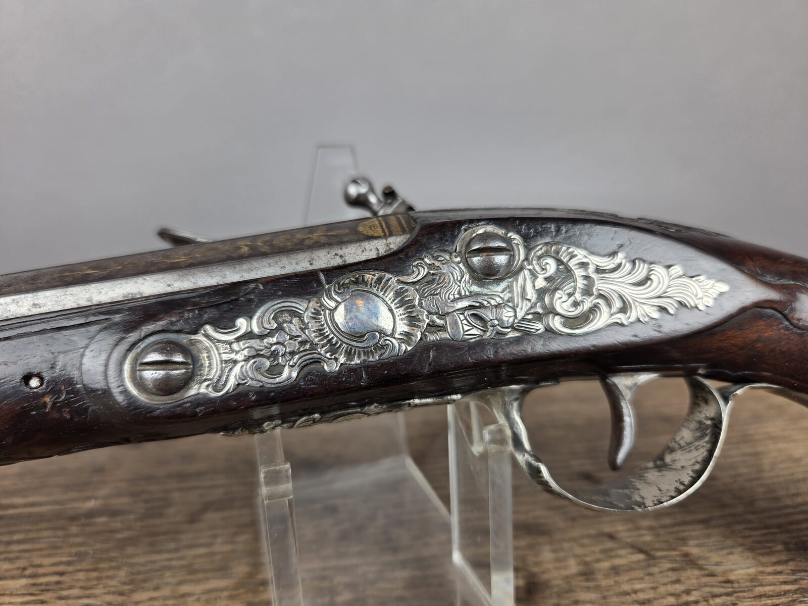 Pair of flintlock pistols circa 1750