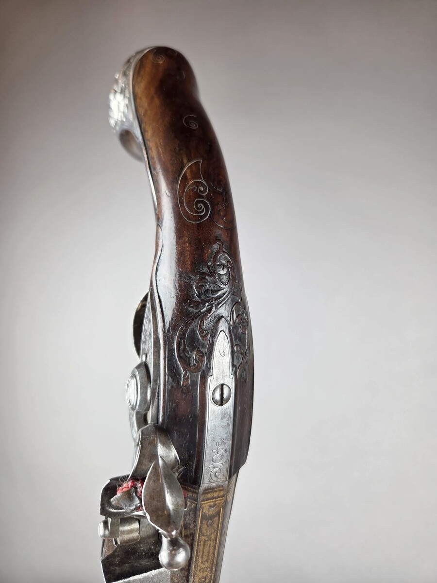 Pair of flintlock pistols circa 1750