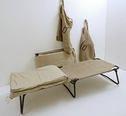 Pair of French Army Camp Beds, 1970s 