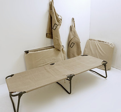 Pair of French Army Camp Beds, 1970s 