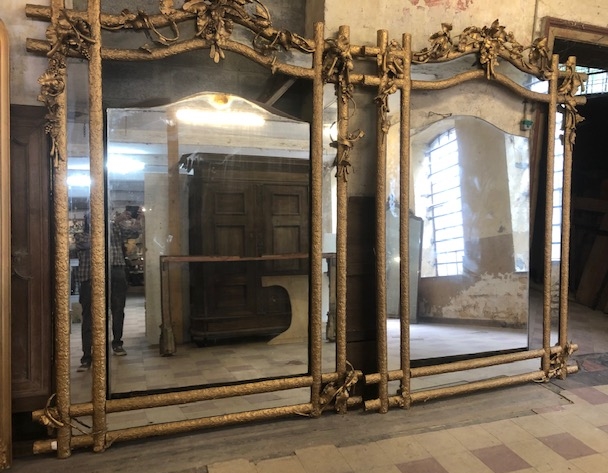 Pair of important Napoleon III mirrors