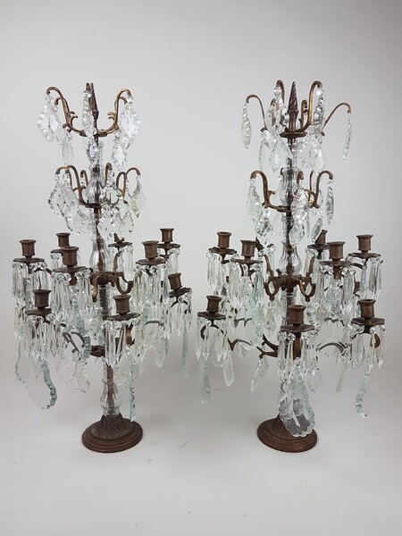 Pair of large candelabra