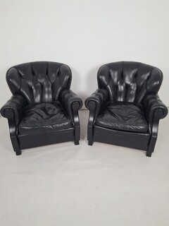 Pair of leather clubs