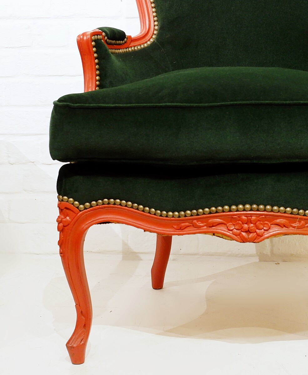 Pair of Louis XV style armchairs in 