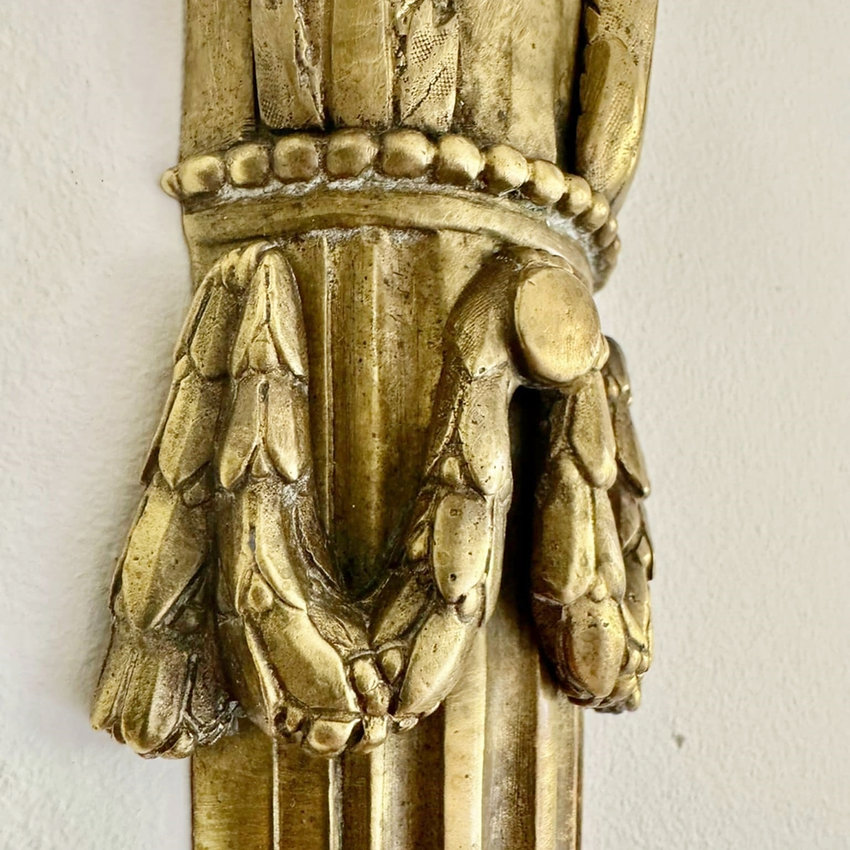 Pair of Mid-19th Century Napoleon III 2-Branch Gilt Bronze Candle Sconces 