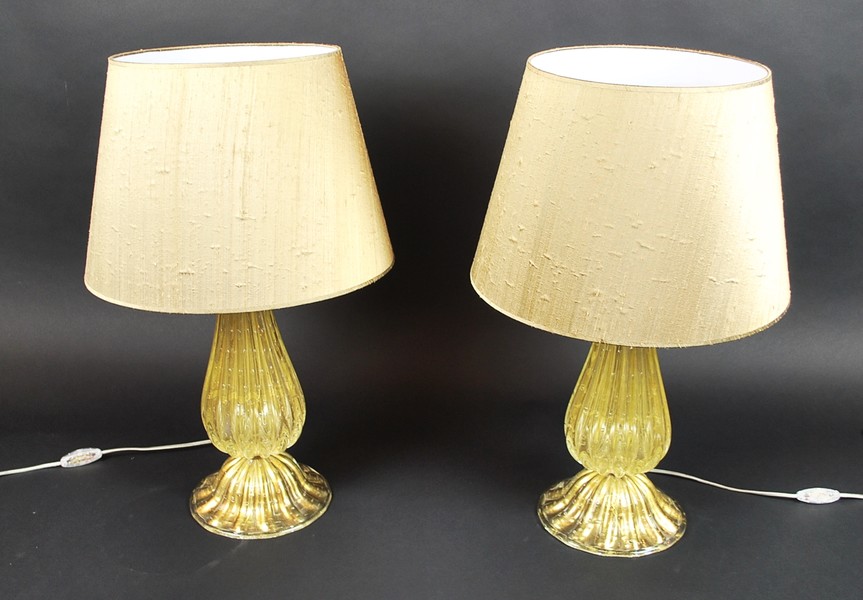 Pair of Murano Lamps