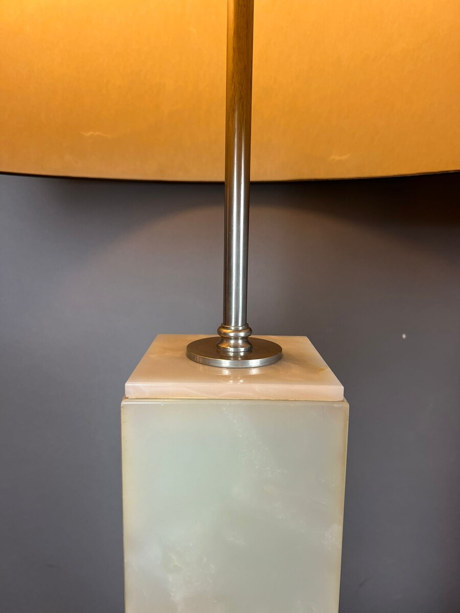 Pair of onyx lamps, circa 1970