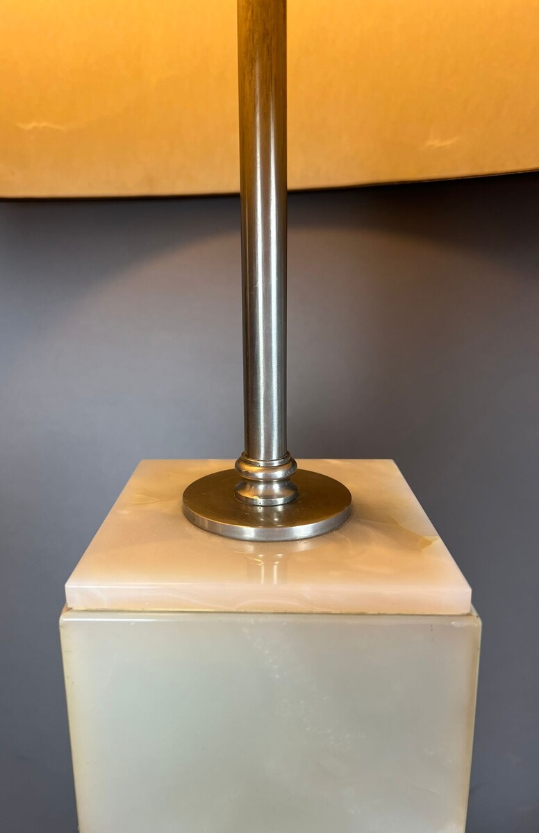 Pair of onyx lamps, circa 1970