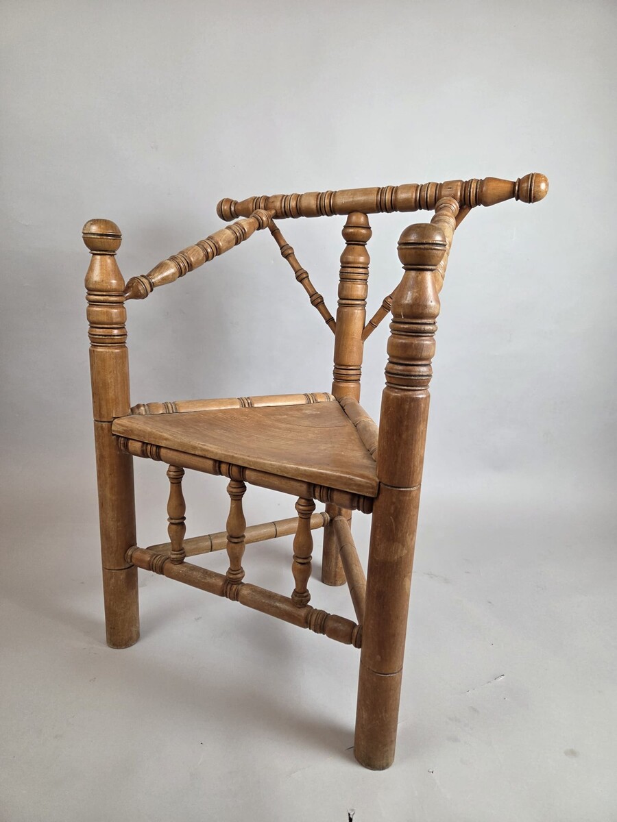 Pair of Scandinavian beechwood armchairs