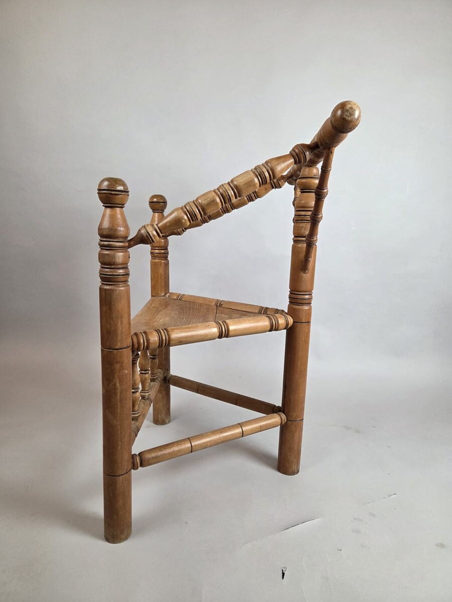 Pair of Scandinavian beechwood armchairs