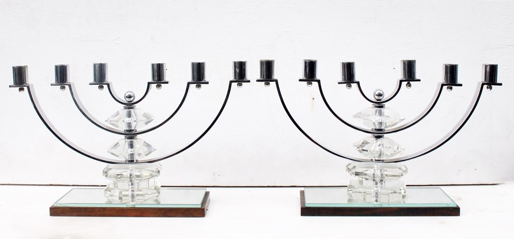 Pair of scandinavian design candlesticks