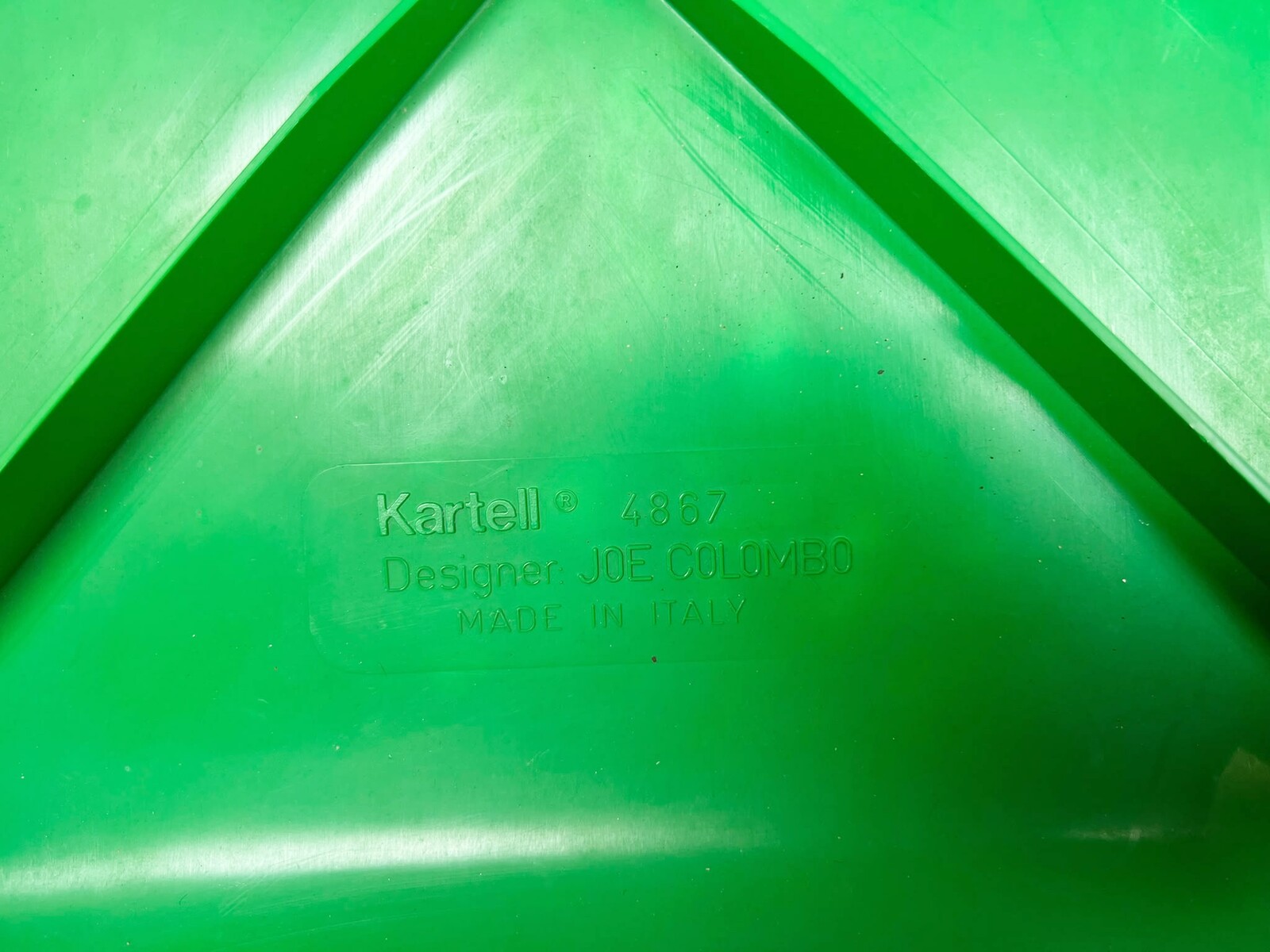 Pair of “Universale” chairs, model 4867, by Joe Colombo for Kartell, Italy, circa 1970