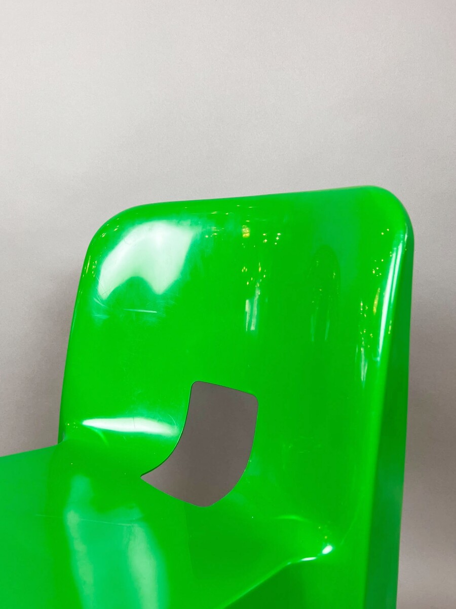 Pair of “Universale” chairs, model 4867, by Joe Colombo for Kartell, Italy, circa 1970
