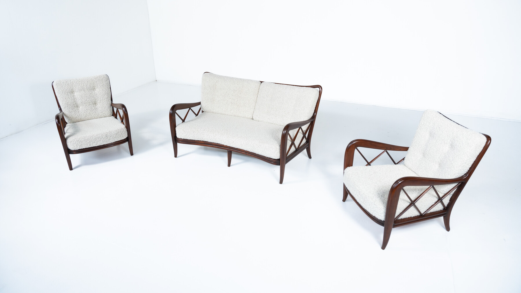 Paolo Buffa, 2-seater sofa, Italy, circa 1950