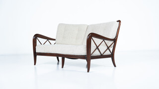Paolo Buffa, 2-seater sofa, Italy, circa 1950