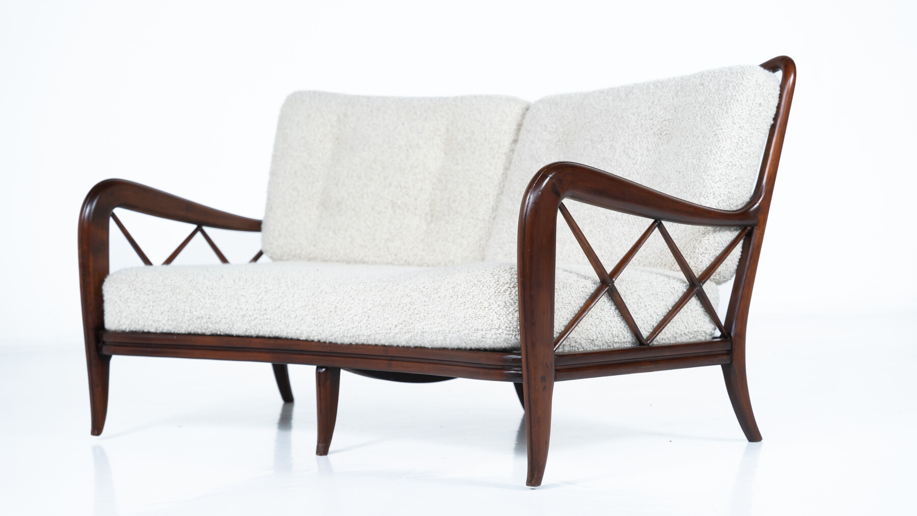 Paolo Buffa, 2-seater sofa, Italy, circa 1950