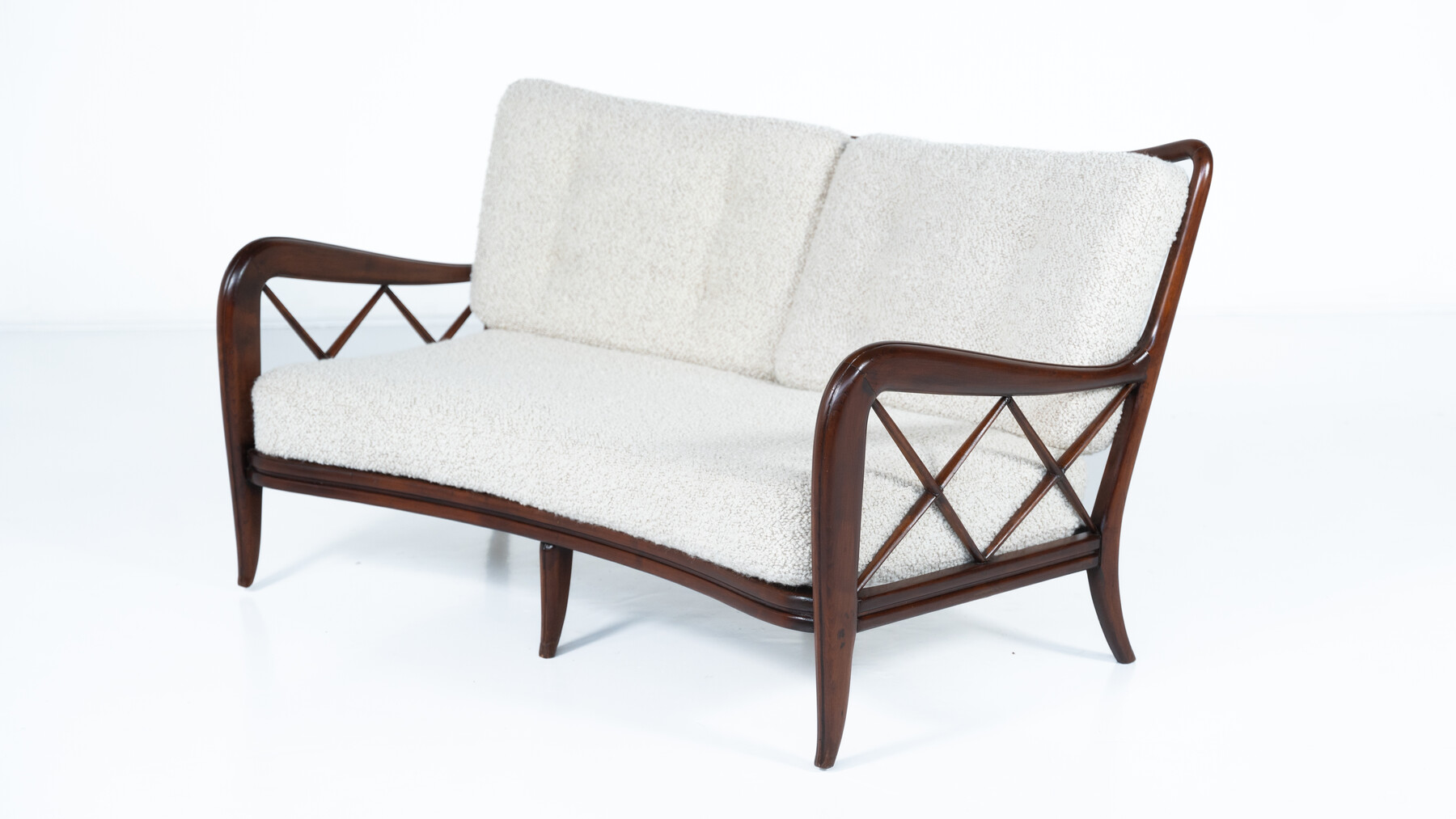 Paolo Buffa, 2-seater sofa, Italy, circa 1950
