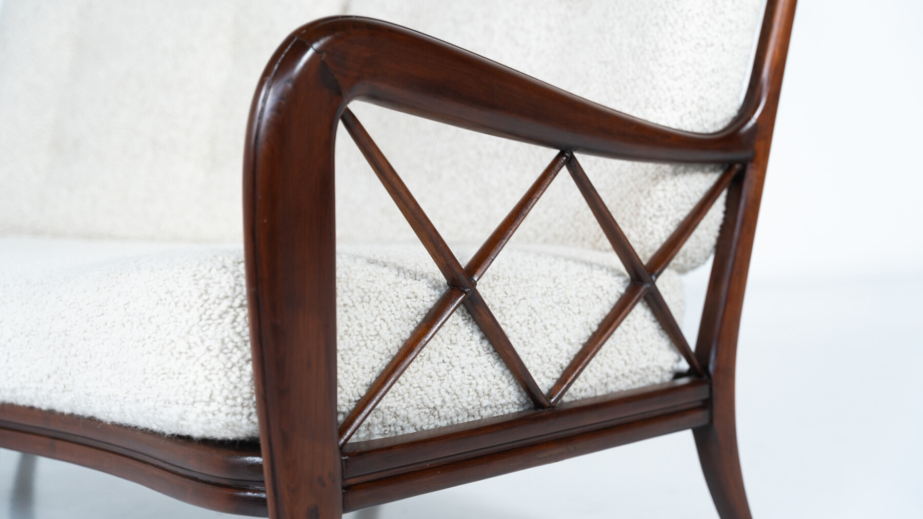 Paolo Buffa, 2-seater sofa, Italy, circa 1950